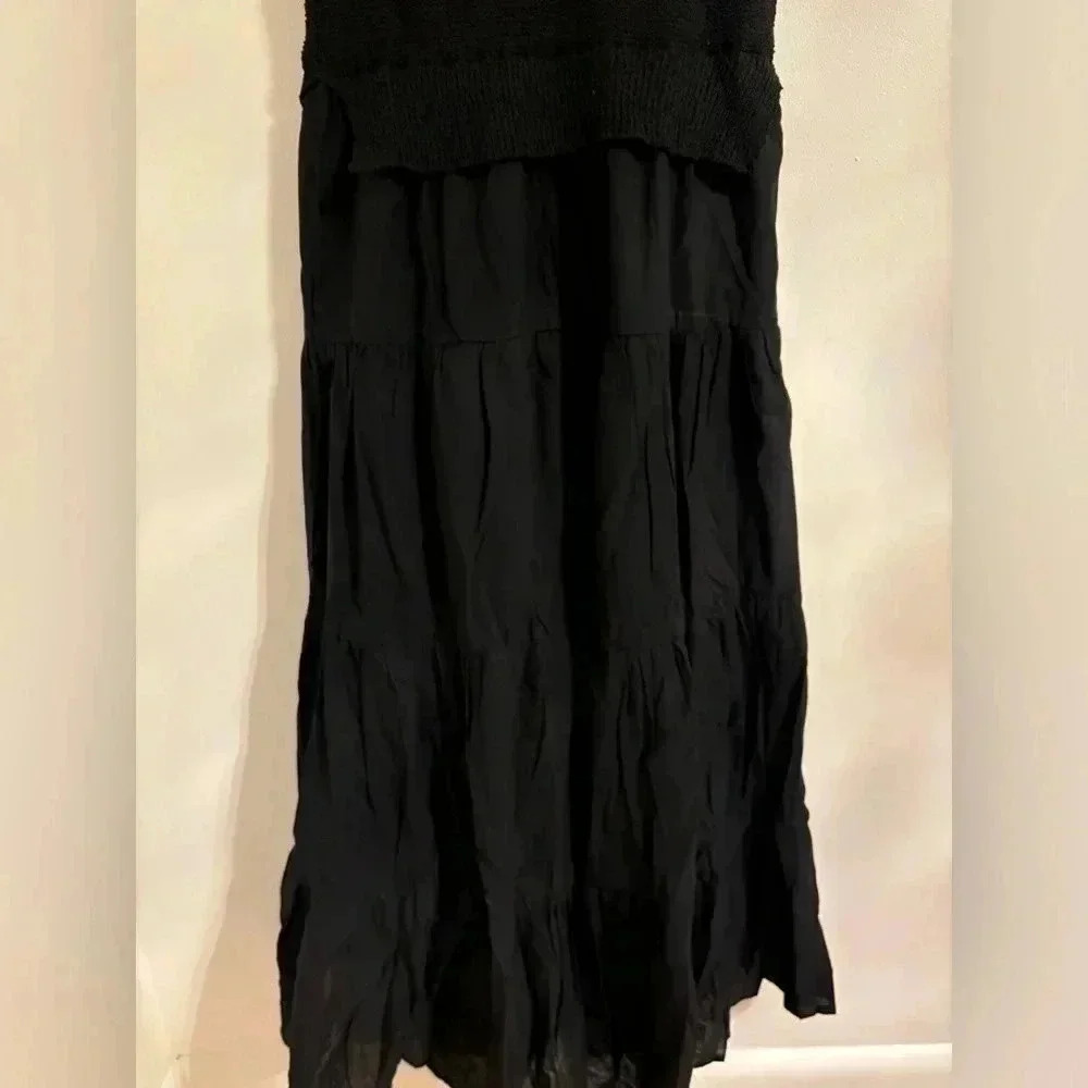 En Saison Mixed Media Tiered  Maxi Dress - Picture 6 of 8